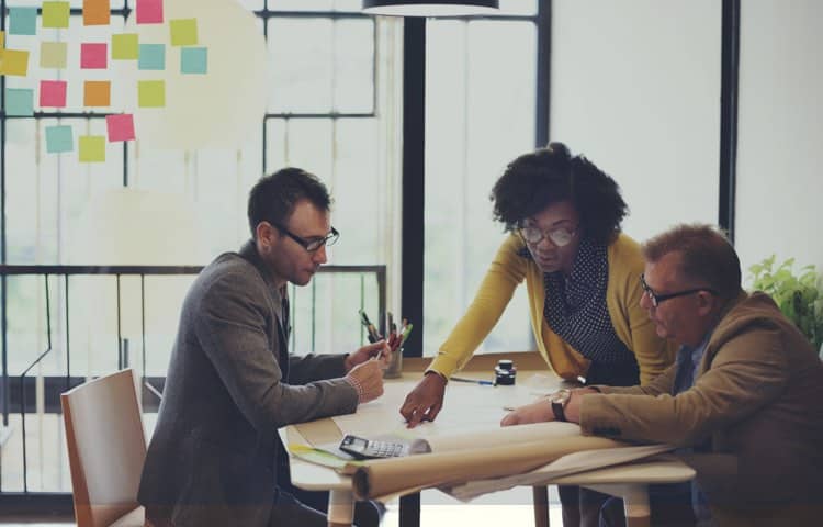 Team Reviewing Document