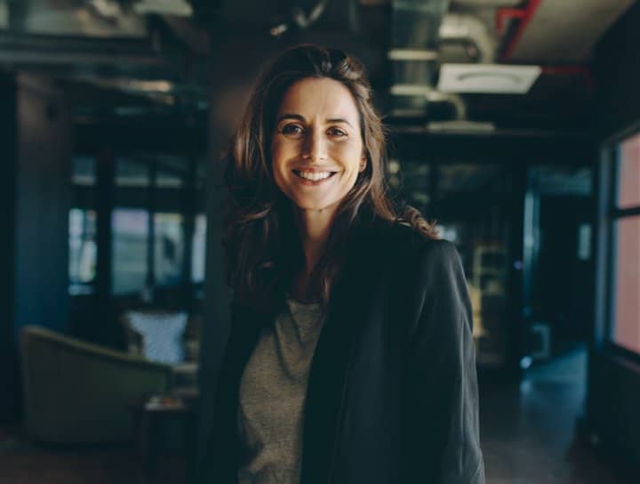 Woman in office