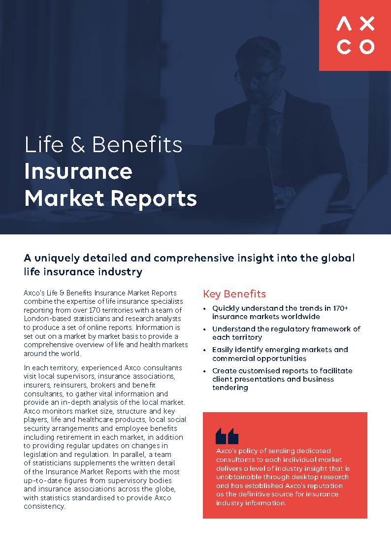 Axco Insurance Market Reports Life