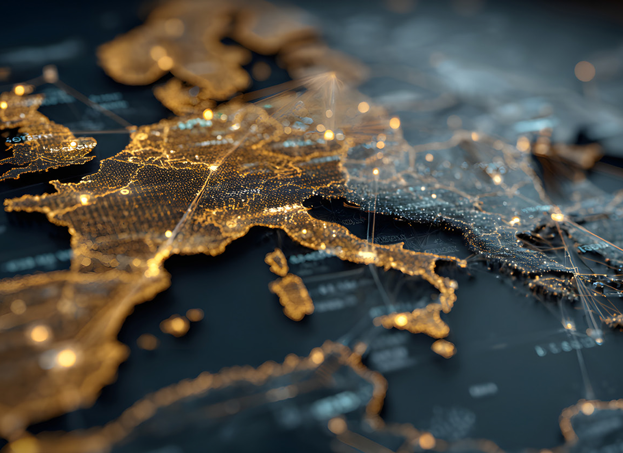 Image of Europe connected
